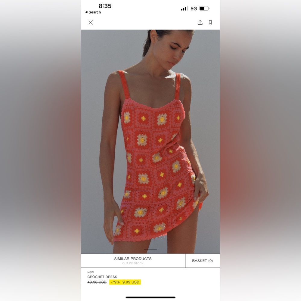 Zara Crochet Dress